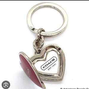 Vintage Coach (Locket) Key Chain / Bag Charm in Pink